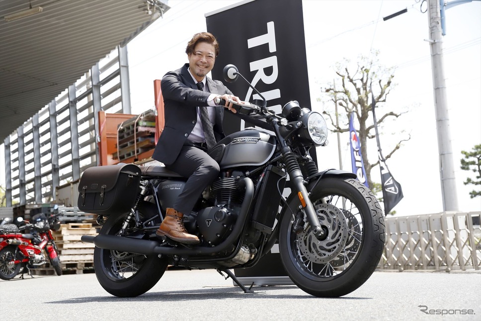 トライアンフモーターサイクルズジャパン社長 大貫陽介さん《写真撮影 小林岳夫》