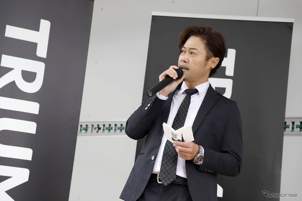 トライアンフモーターサイクルズジャパン社長 大貫陽介さん《写真撮影 小林岳夫》