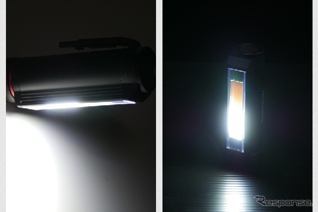 作業灯・懐中電灯としても利用可能《写真提供 ニューレイトン》