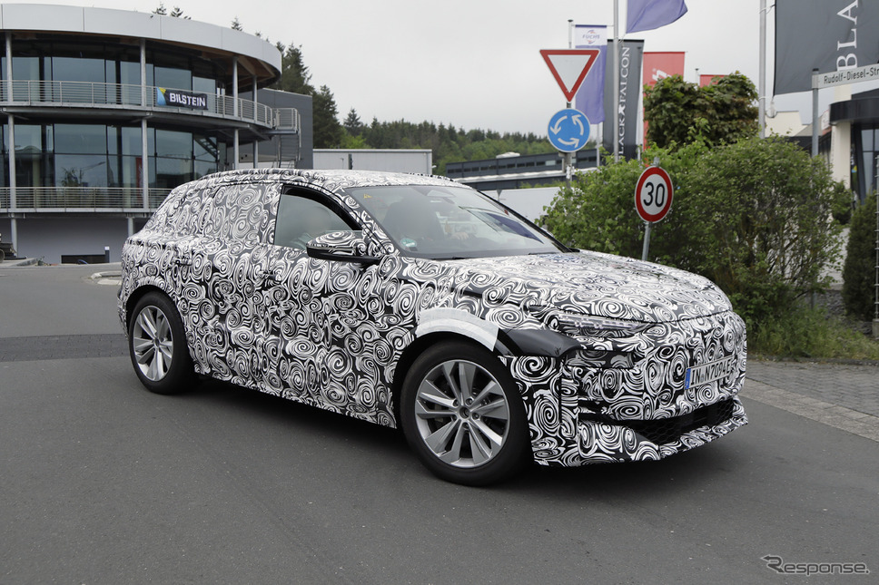 アウディ SQ6 e-tron 市販型プロトタイプ スクープ写真《APOLLO NEWS SERVICE》