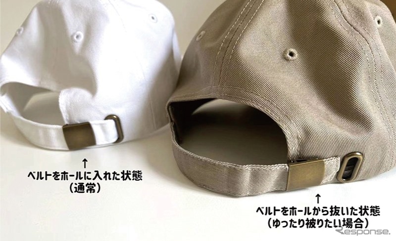 後ろ側のクリップを緩めてベルトをホールから出しても問題なくかぶることが可能《写真提供:フェイス》