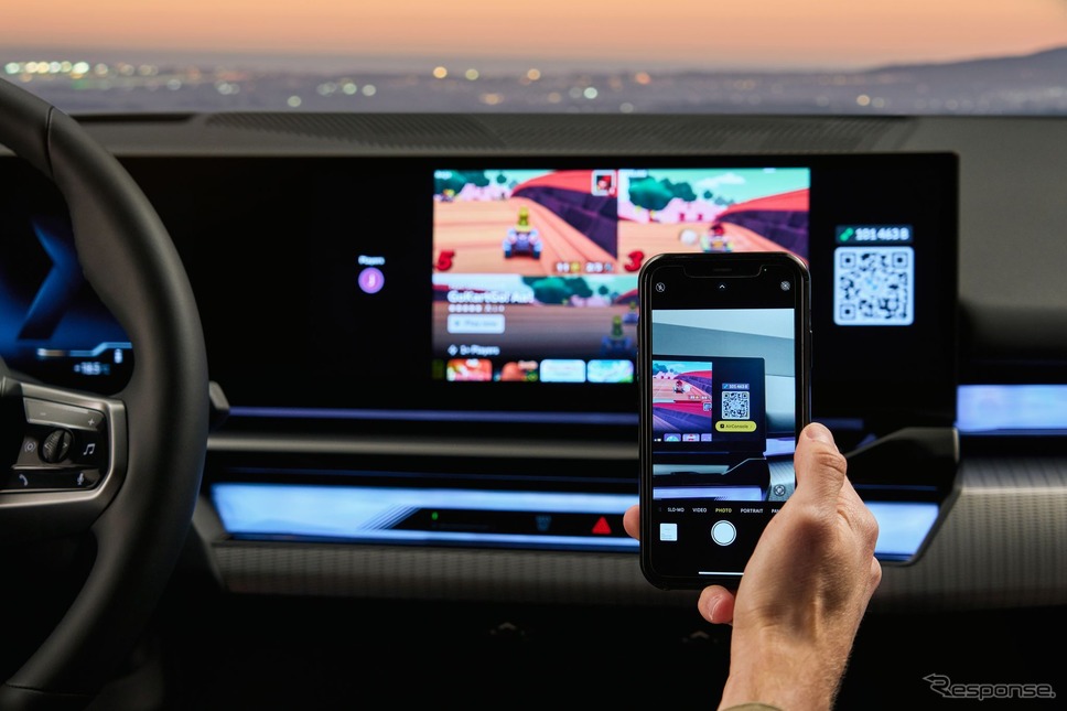 BMW 5シリーズ 新型の車内で可能になる「AirConsole」によるゲーム体験《photo by BMW》