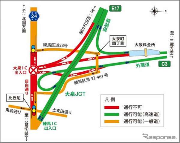 拡大図《図版提供 東日本高速道路》
