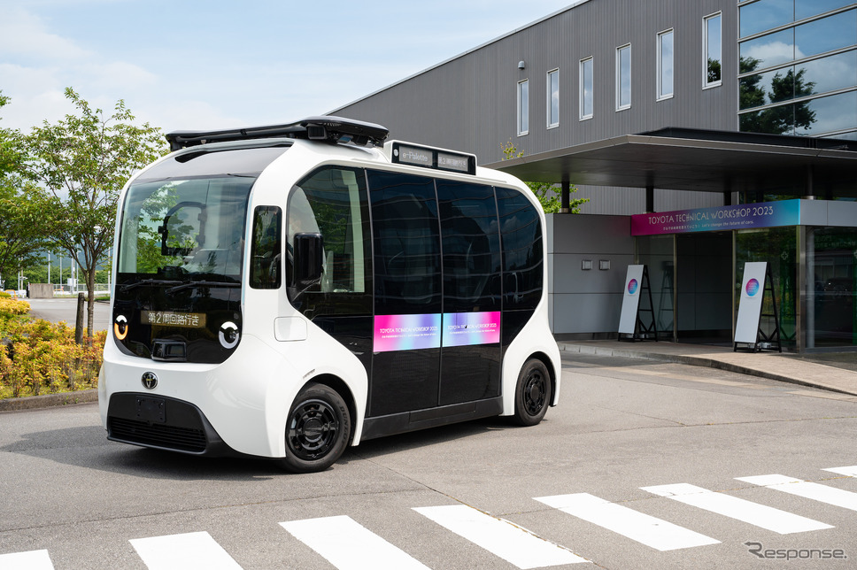 自動運転システムを搭載するe-Palette《写真提供 トヨタ自動車》