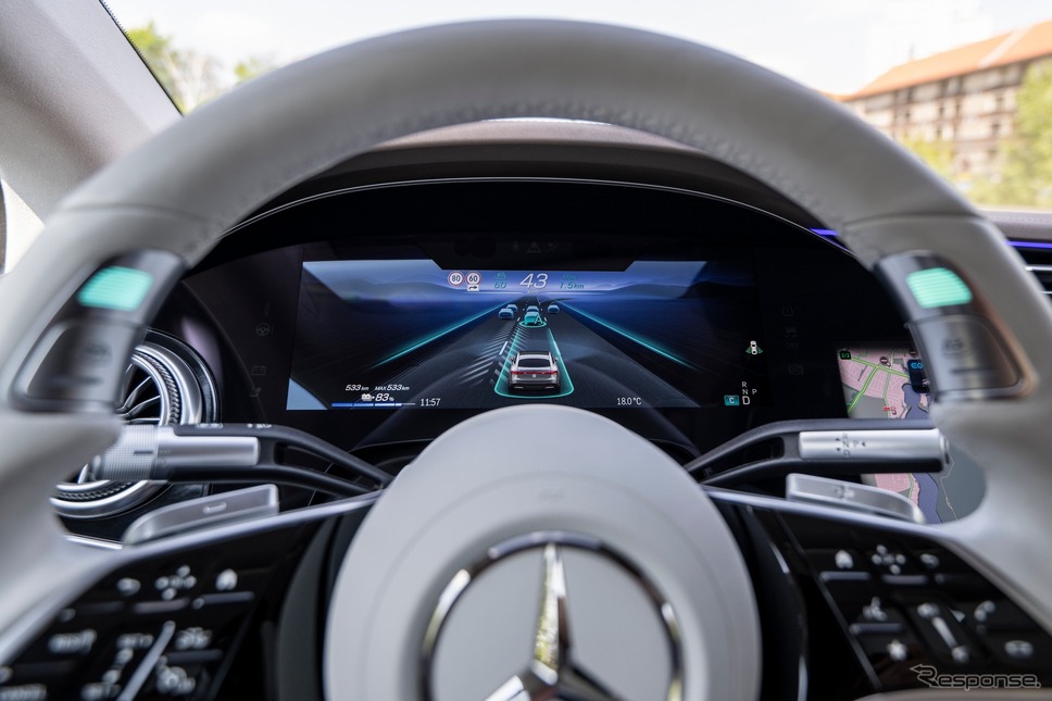 メルセデスベンツ EQS の「DRIVE PILOT」装着車《photo by Mercedes-Benz》