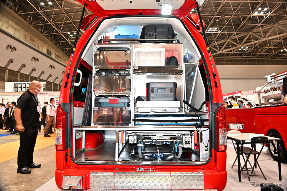 平和機械指揮車(東京国際消防防災展2023)《写真撮影 雪岡直樹》