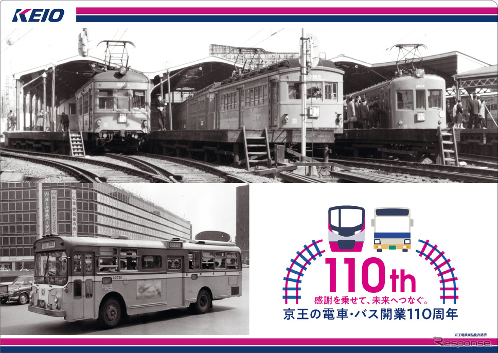 110周年オリジナルクリアファイル《写真提供：京王電鉄》