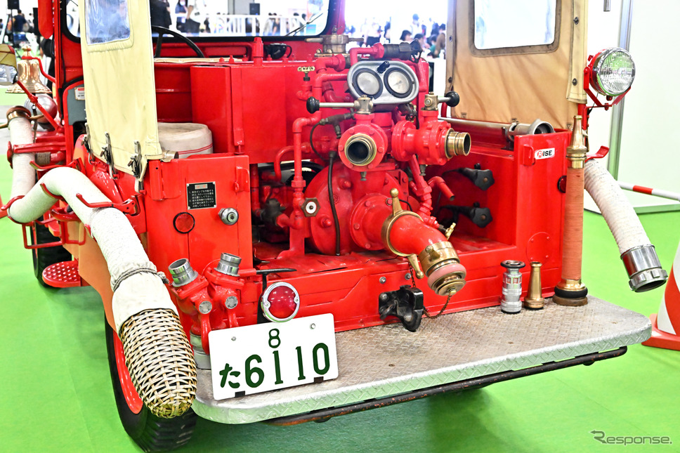 三菱ウィリスCJ-3B消防ポンプ車“じぷた”仕様(東京国際消防防災展2023)《写真撮影 高木啓》