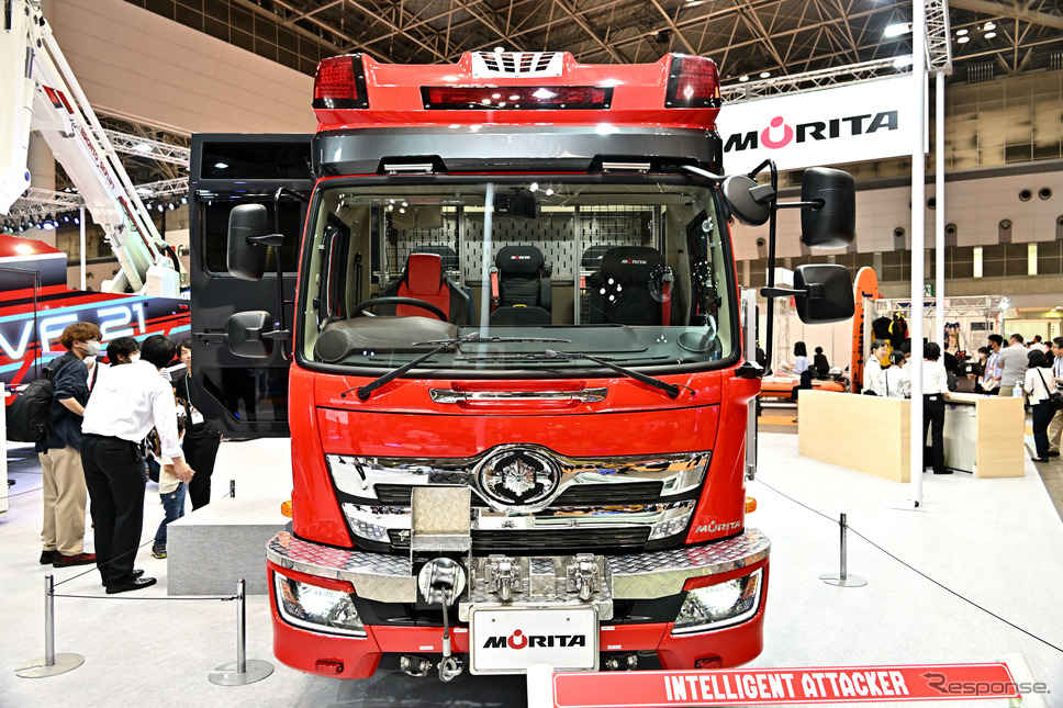 モリタ・インテリジェントアタッカー（東京国際消防防災展2023）《写真撮影 雪岡直樹》