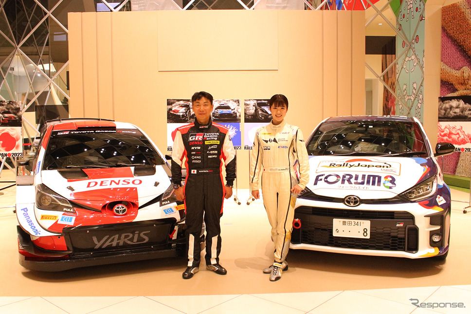 勝田範彦選手(左)と梅本まどか選手(右)《写真撮影 藤木充啓》