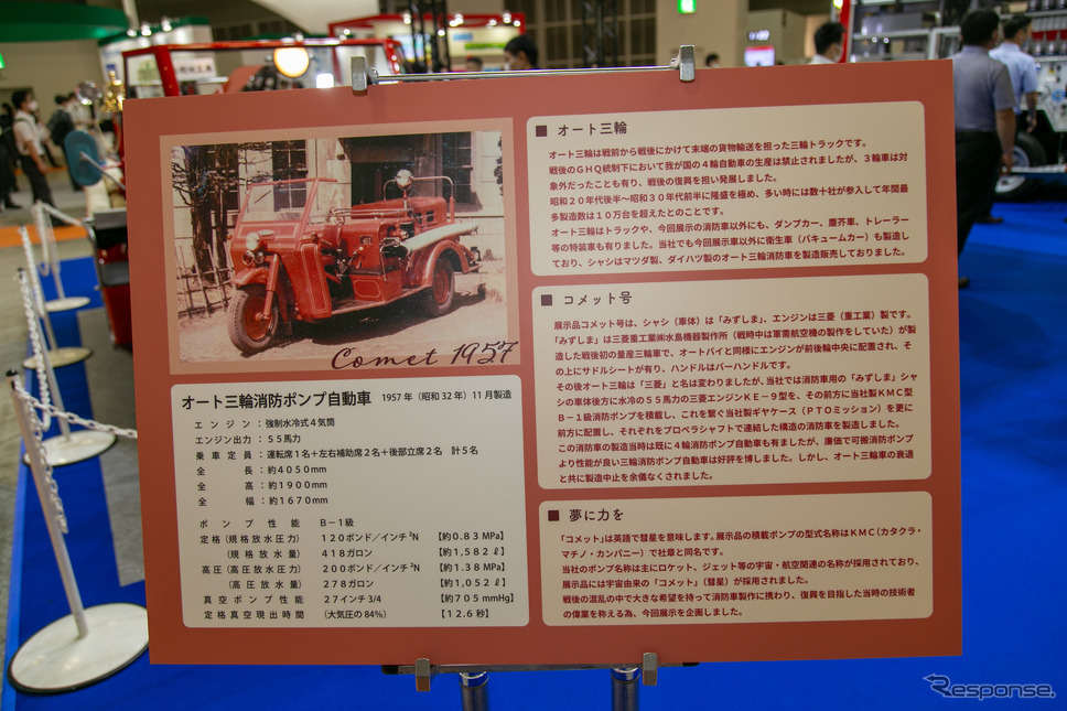 働くクルマの先輩たち! 100年以上も昔のクラシックな消防車がズラリ…東京国際消防防災展2023