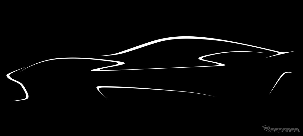 アストンマーティンの将来の高性能EVのティザースケッチ《photo by Aston Martin》