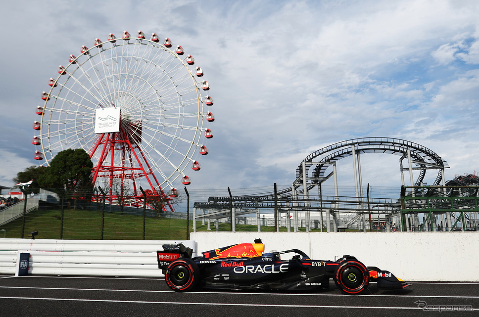 #1 M.フェルスタッペン＝レッドブル（2022年F1日本GP）。《Photo by Red Bull》