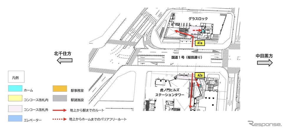 地上平面図《画像提供 東京メトロ》