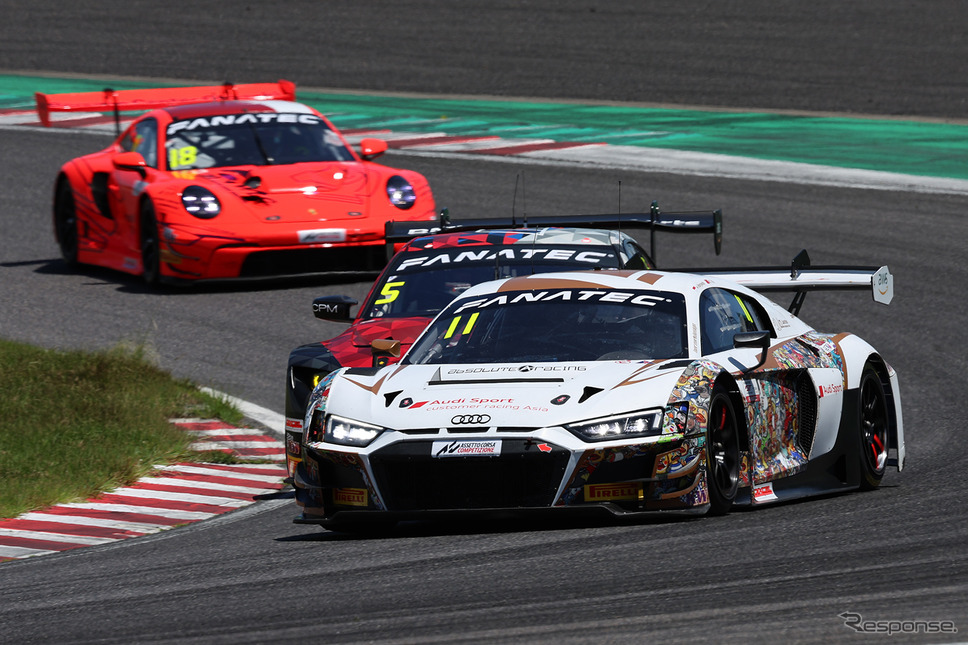 総合8位の#11 Audi Sport Asia Team Absolute《撮影 竹内英士》
