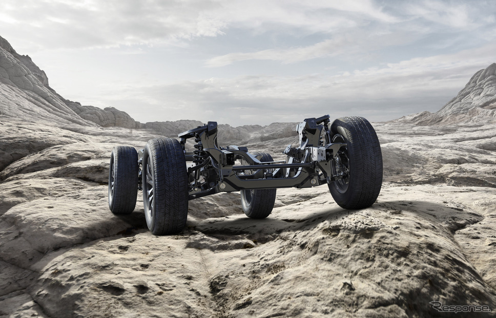 新型『トライトン』のシャシー《写真提供 三菱自動車》