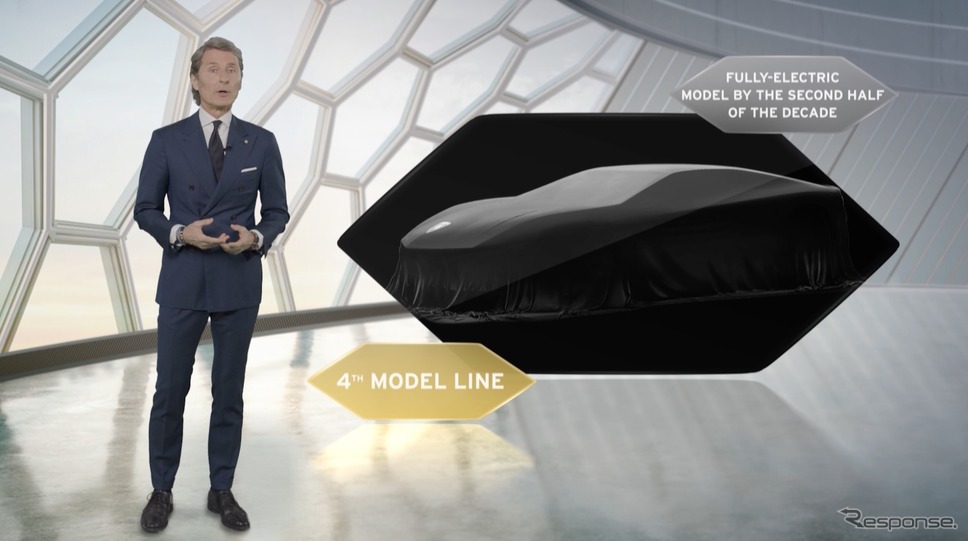 ランボルギーニの「コル・タウリ(Cor Tauri)」計画を発表するステファン・ヴィンケルマン社長兼CEO《photo by Lamborghini》