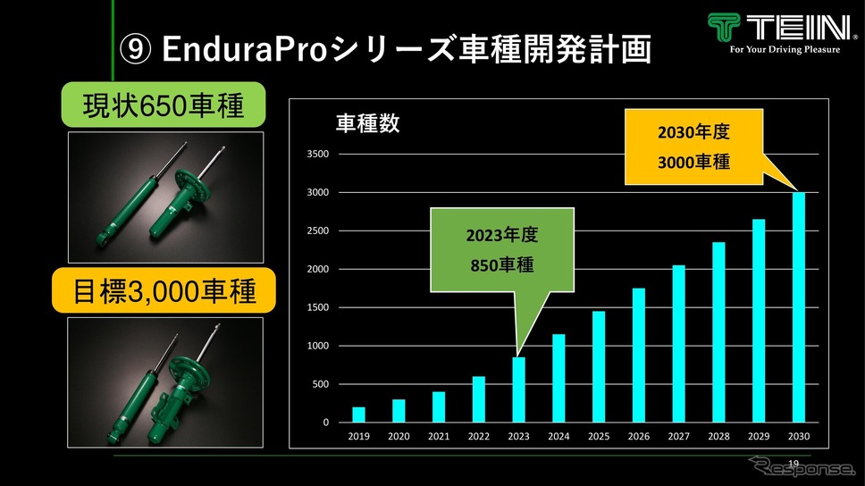 2030年までに3000車種の展開が目標《資料提供 TEIN》