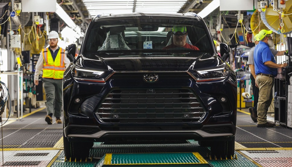 トヨタの米国インディアナ州プリンストン工場で生産を開始したグランドハイランダー《photo by Toyota》