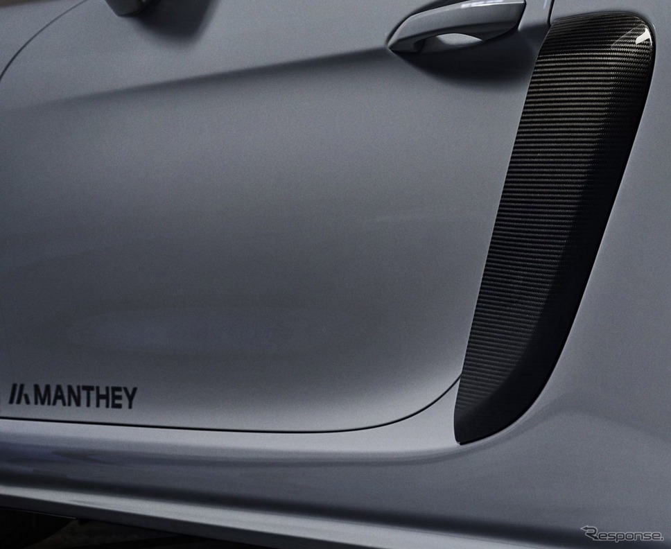 ポルシェ 718 ケイマン GT4 RS の「マンタイキット」装着車《photo by Porsche》