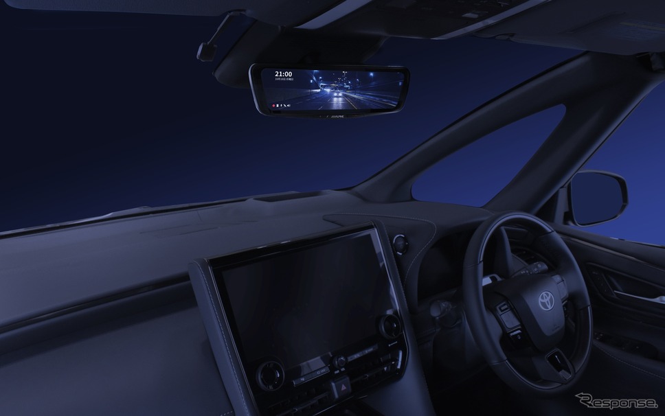 アルパイン トヨタ・ヴェルファイア新型専用ドライブレコーダー搭載デジタルミラー《写真提供 アルパインマーケティング》