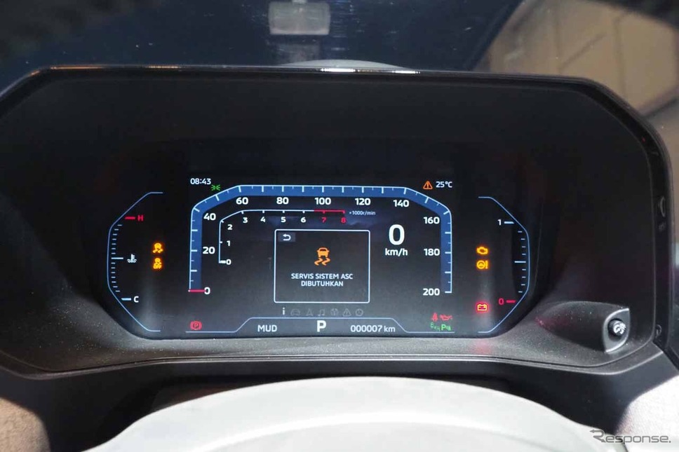 メーター内は立体的な表示も可能な液晶ディスプレイを採用(GAIKINDOインドネシア国際オートショー2023)《写真撮影 会田肇》