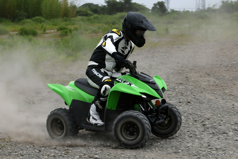 カワサキのATV「KFX」シリーズ《写真撮影 中野英幸》