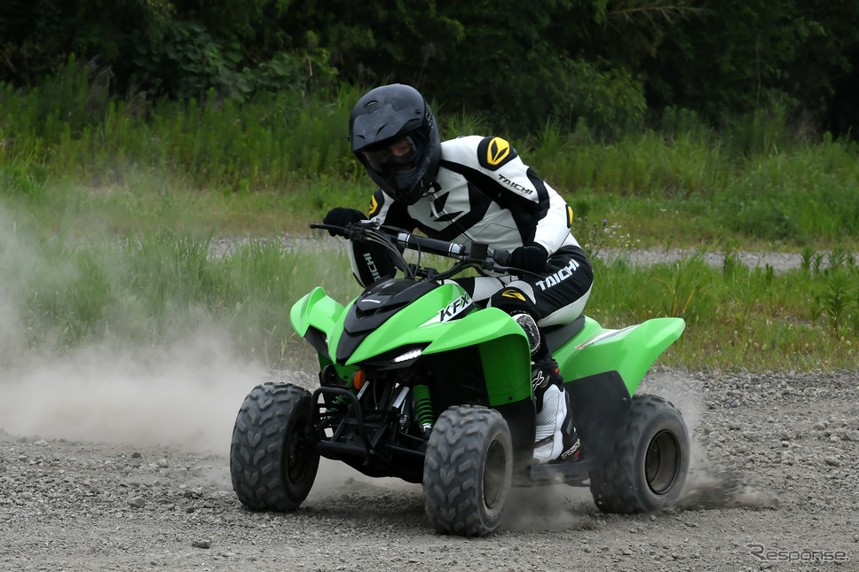 カワサキのATV「KFX」シリーズ《写真撮影 中野英幸》
