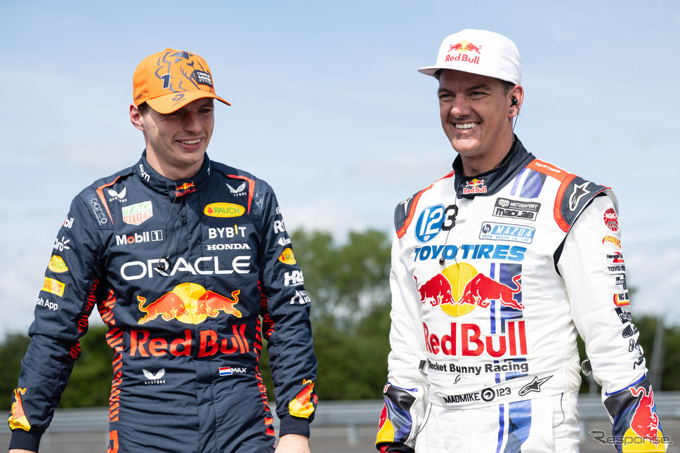 フェルスタッペン(向かって左)とウィデット《photo by Redbull》