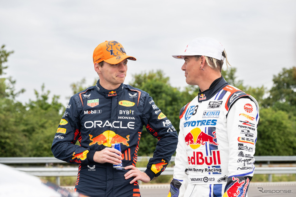 フェルスタッペン(向かって左)とウィデット《photo by Redbull》