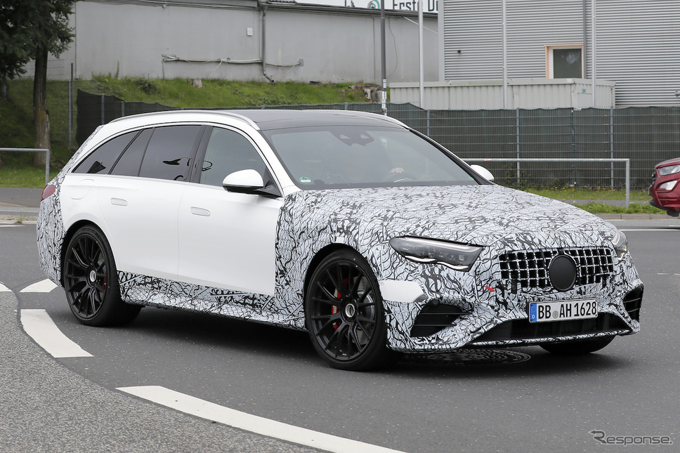 メルセデスAMG E53 ステーションワゴン 新型プロトタイプ(スクープ写真)《APOLLO NEWS SERVICE》