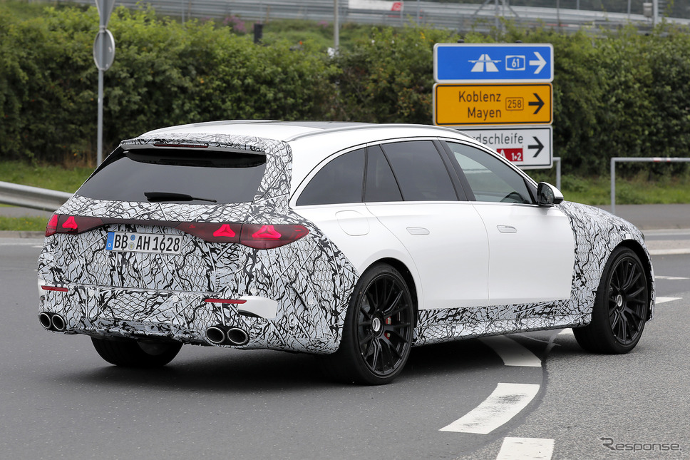 メルセデスAMG E53 ステーションワゴン 新型プロトタイプ(スクープ写真)《APOLLO NEWS SERVICE》