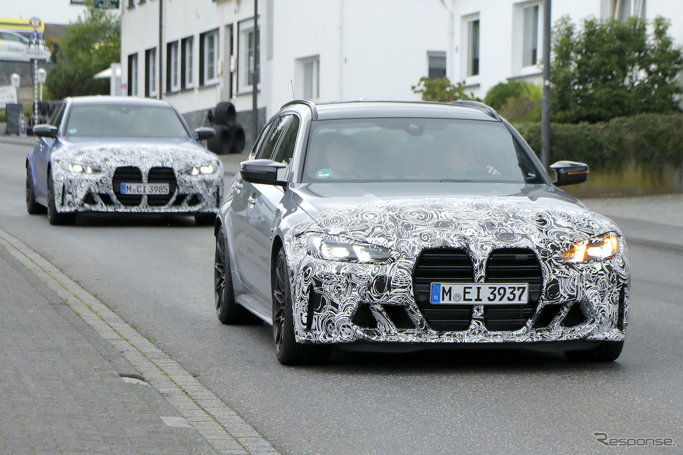 BMW M3ツーリング 改良新型プロトタイプ(スクープ写真)《APOLLO NEWS SERVICE》