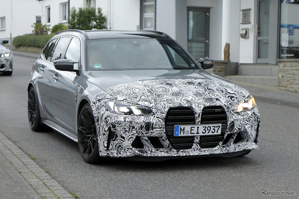 BMW M3ツーリング 改良新型プロトタイプ(スクープ写真)《APOLLO NEWS SERVICE》