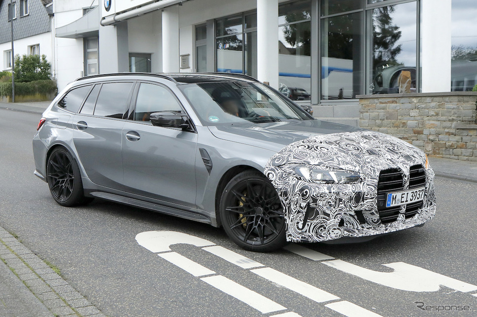 BMW M3ツーリング 改良新型プロトタイプ(スクープ写真)《APOLLO NEWS SERVICE》