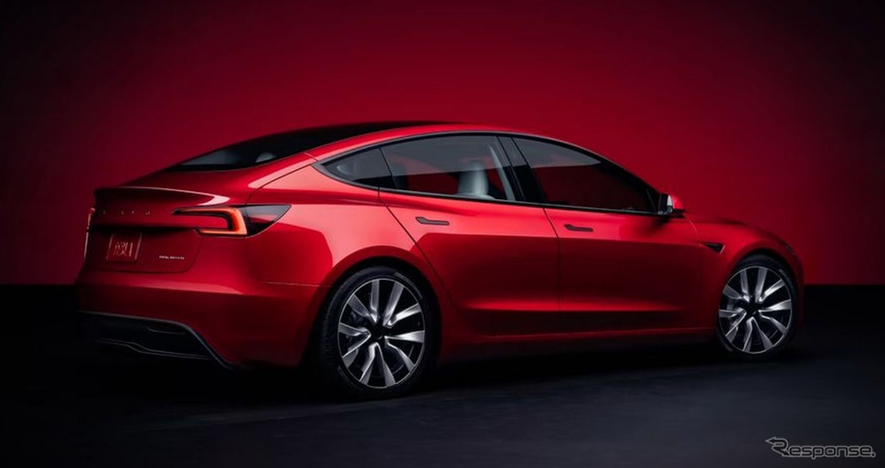 テスラ・モデル3 改良新型《photo by Tesla》