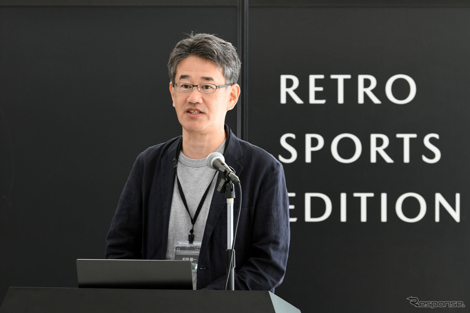 Retro Sports Editionのデザイン企画を手掛けた松田陽一チーフデザイナー《写真撮影　中野英幸》