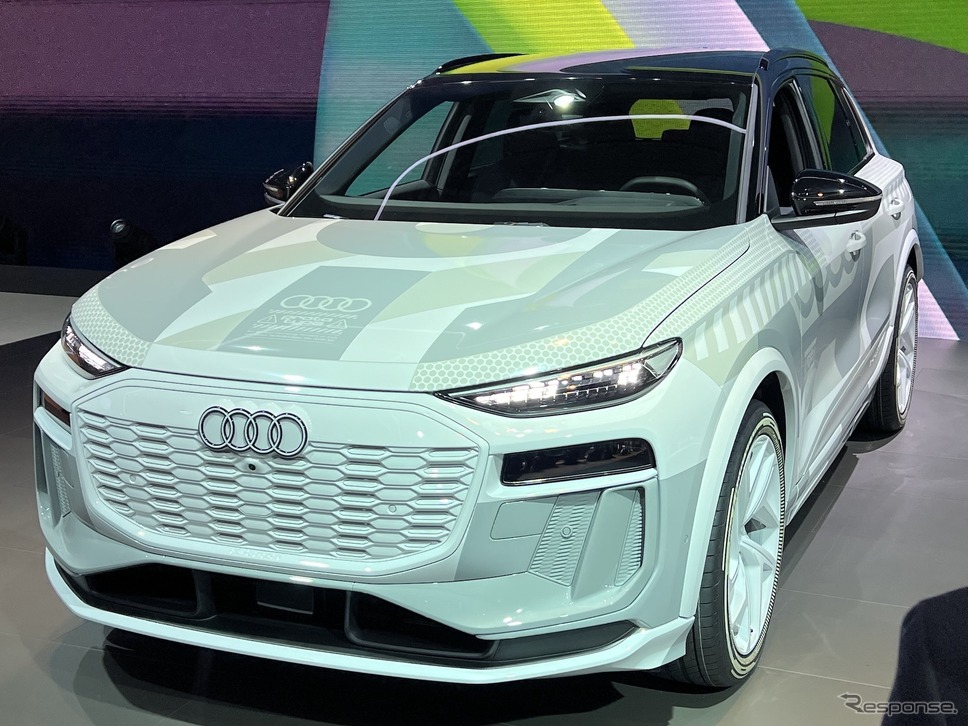 アウディ Q6 e-tron のプロトタイプ(IAAモビリティ2023)《写真撮影 三浦和也》