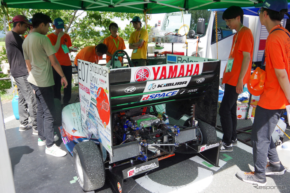 EVで2回目の挑戦となった静岡大学のマシン《写真撮影 宮崎壮人》