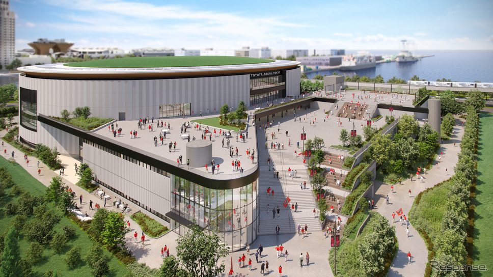 TOYOTA ARENA TOKYO 鳥瞰(近景)《画像提供 トヨタ自動車》