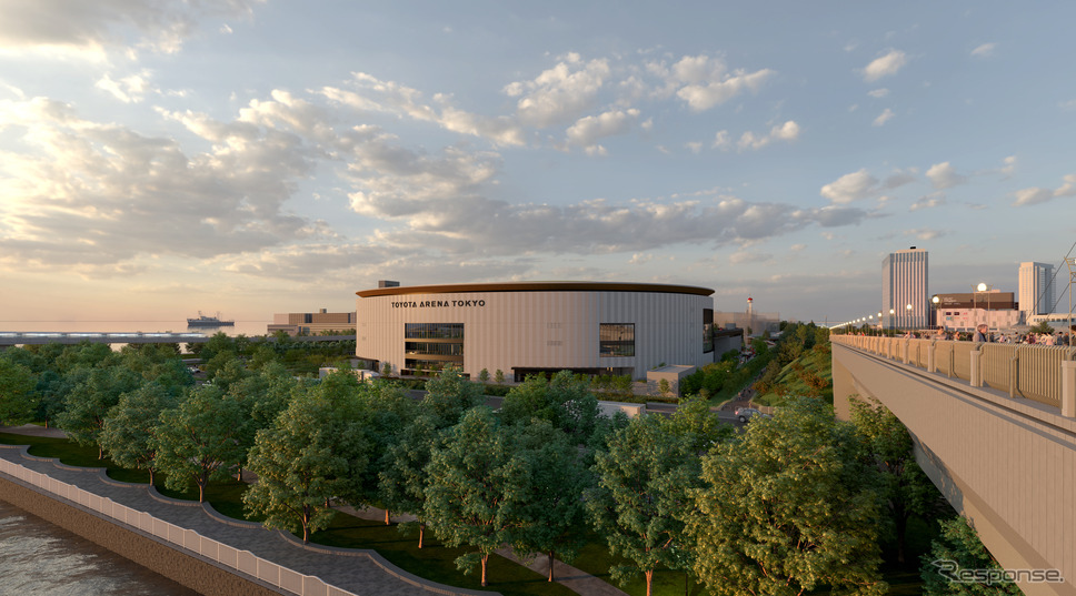 TOYOTA ARENA TOKYO 外観(遠景)《画像提供 トヨタ自動車》