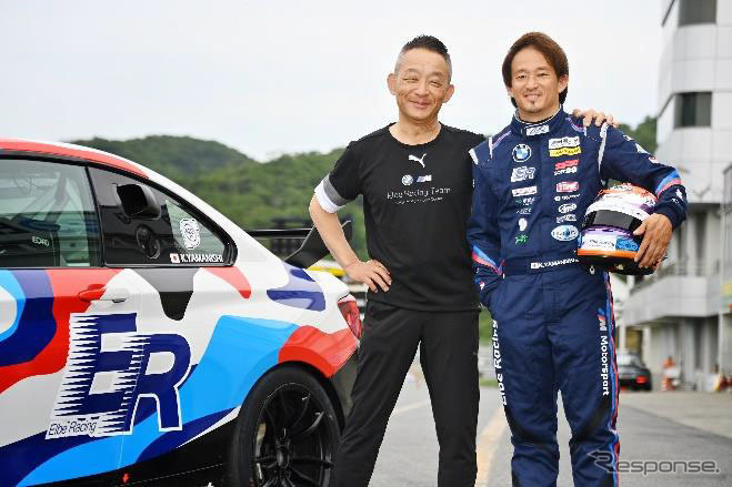 エルベレーシング 高橋克彦代表(左)と山西康司監督兼ドライバー(右)《写真提供:エルベレーシングチーム》