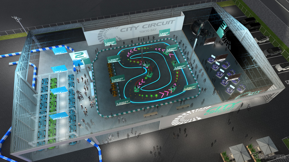 東京臨海都市で準備中のEVレース場、シティサーキット東京《画像提供 トムス》