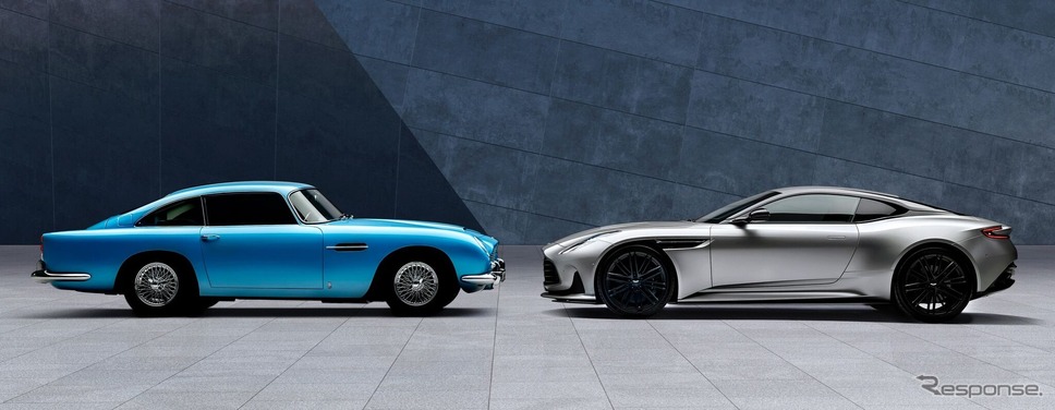 アストンマーティン DB5 と最新の DB12《photo by Aston Martin》
