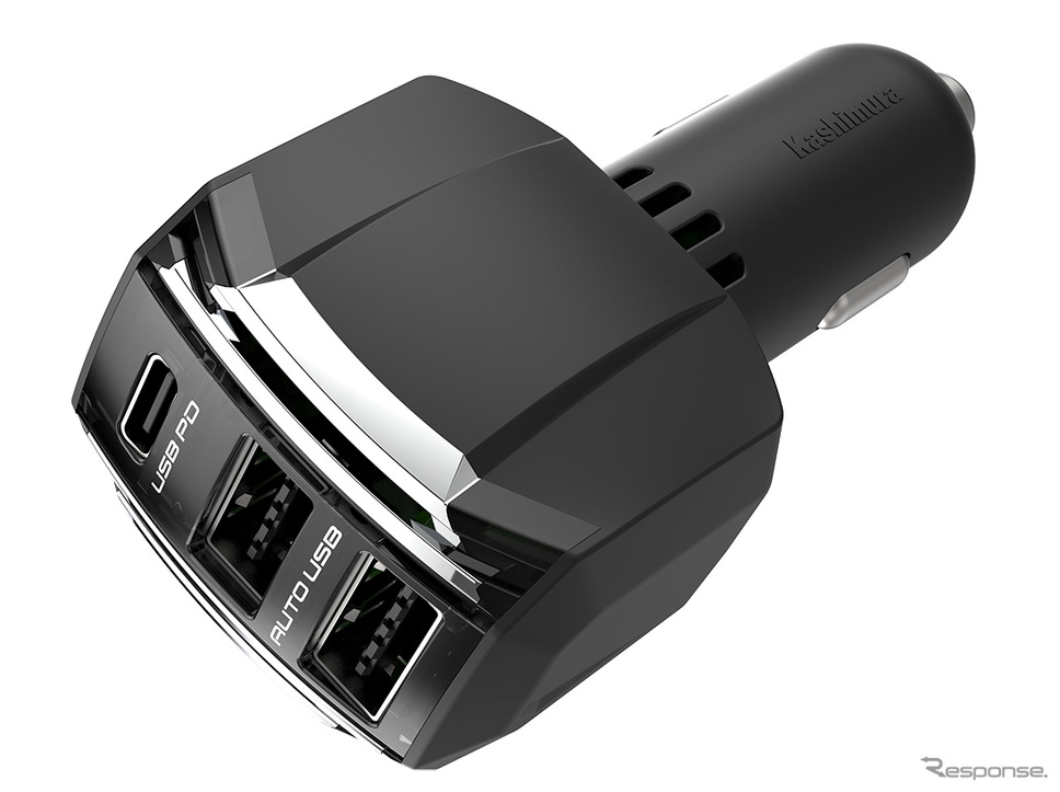 Kashimura・DC-44W USB 3ポート PD20W 自動判定(DC-051)Photo by カシムラ