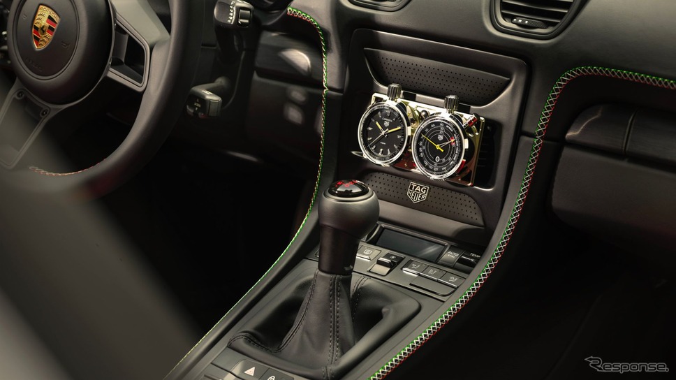 ポルシェ 718 ケイマン GT4 RS の「タグ・ホイヤー×ポルシェ」《photo by Porsche》