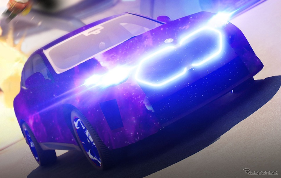 公式発表前にゲーム『フォートナイト』に登場するBMW iX2《photo by BMW》