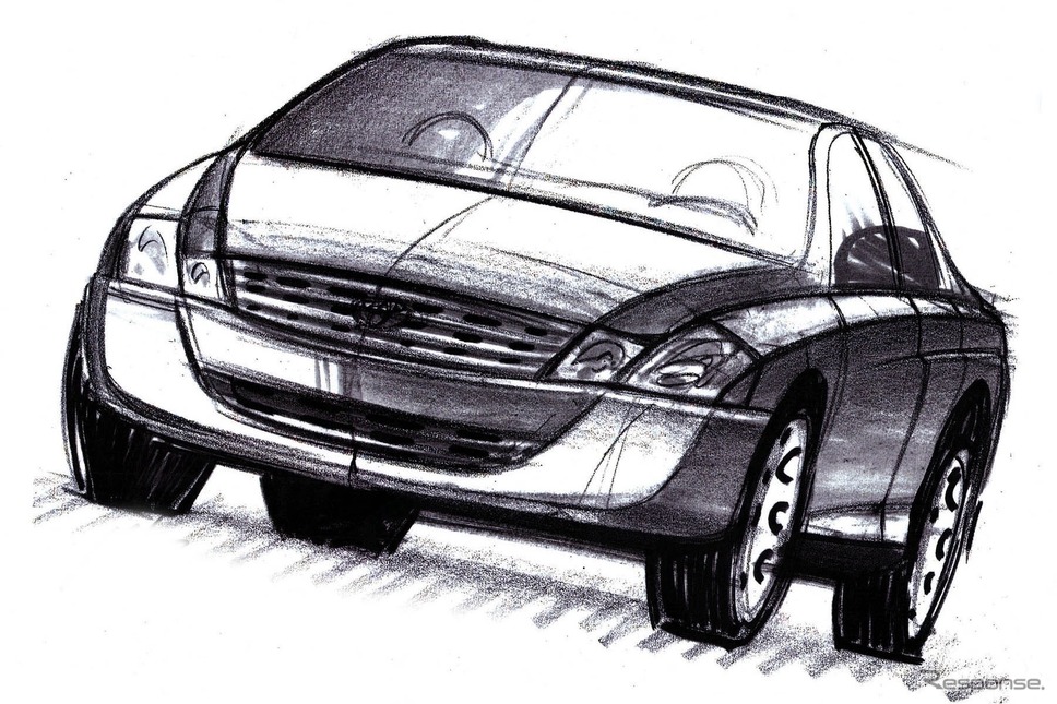 2000年型アヴァロンのためのスケッチ《photo by Toyota》