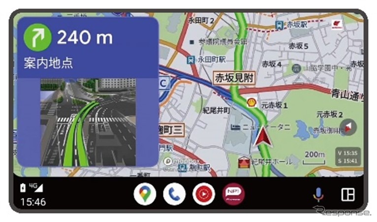 Android Auto画面イメージ《写真提供:パイオニア》