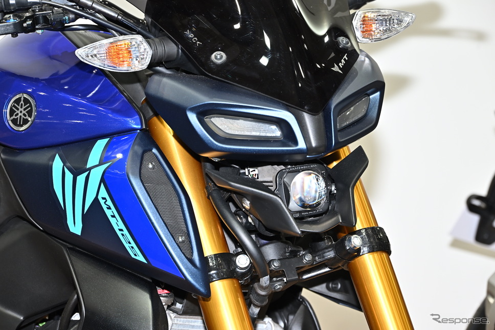 ヤマハ MT-125 アクセサリー装着車(写真は東京モーターサイクルショー2023出展車両)《写真撮影 雪岡直樹》